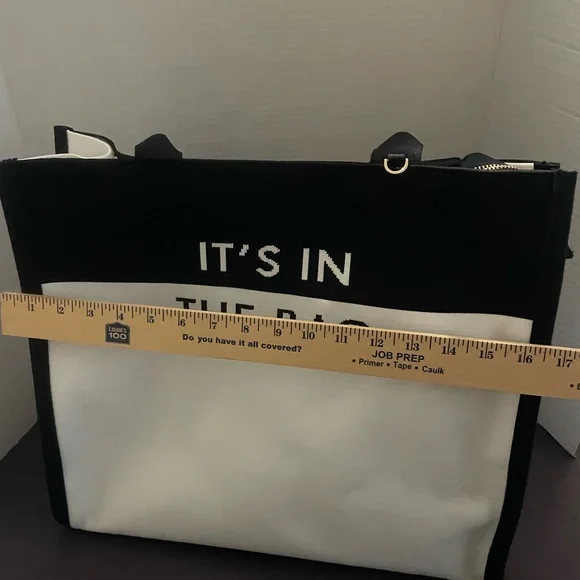 Kate spade x target colorblock knit Black/White Tote Bag BNWT - Picture 6 of 8